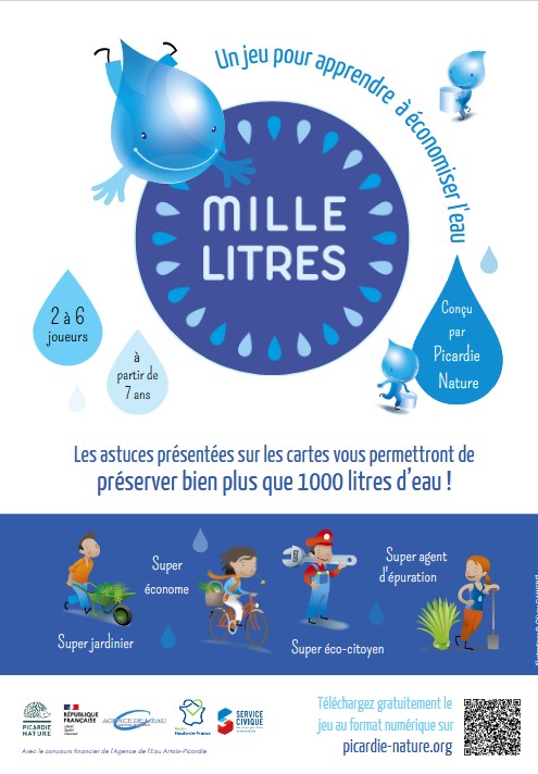 Affiche jeu des mille litres