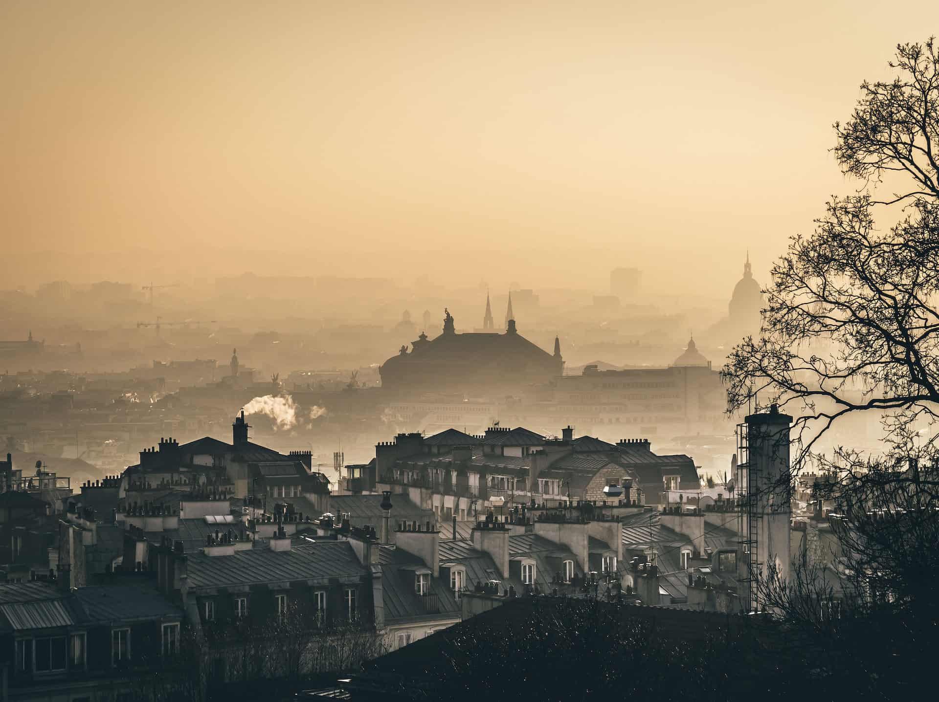 Paris sous un nuage de pollution