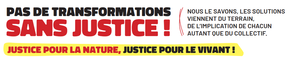 Pas de transformations sans justice !