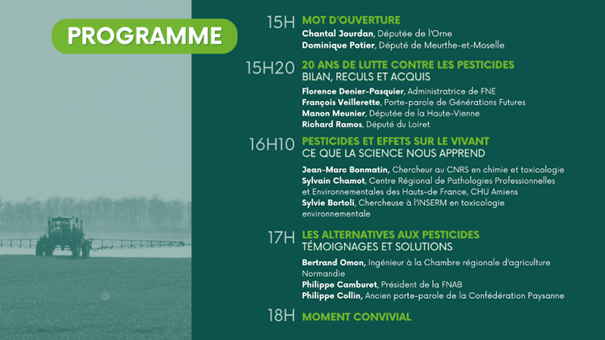 Programme du colloque dans le cadre de la Semaine pour les alternatives aux pesticides 2025