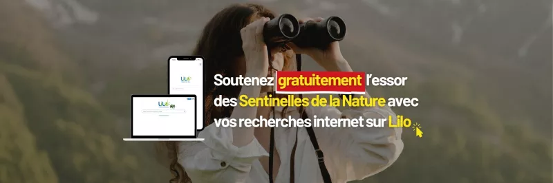 Savoir comment soutenir Sentinelles de la Nature avec le moteur de recherche Lilo en cliquant ici