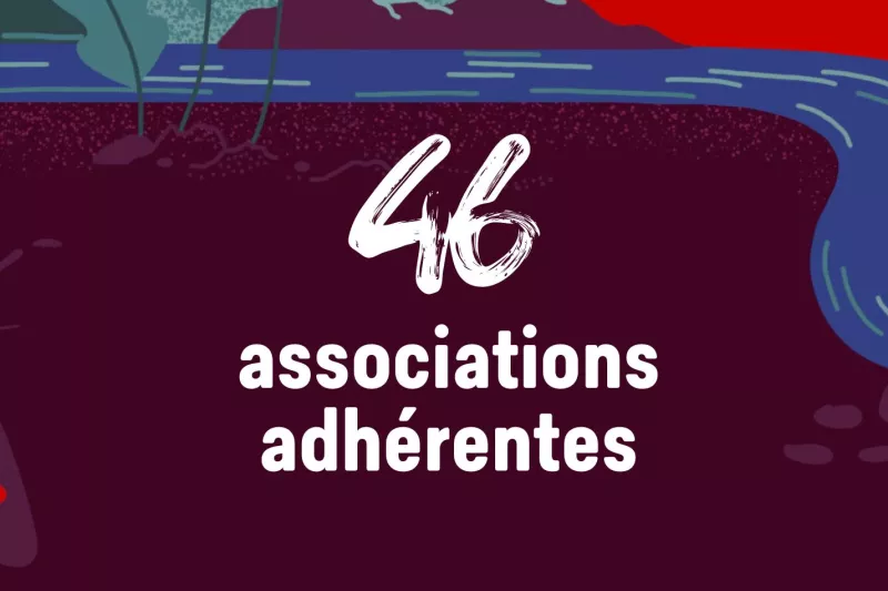 46 associations adhérentes