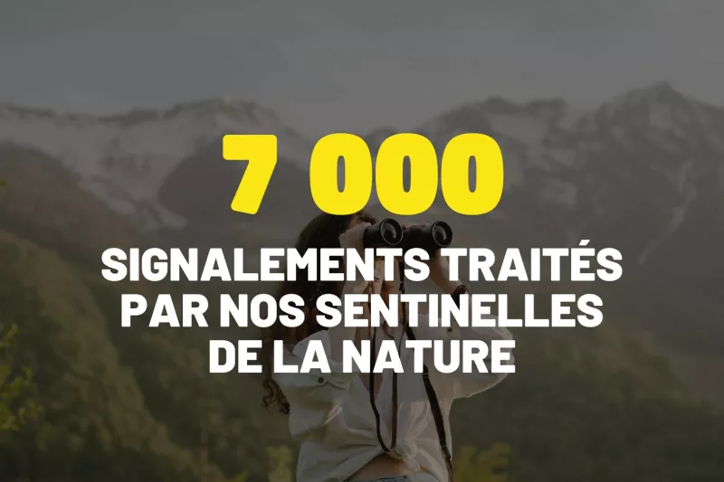 7 000 signalements par nos Sentinelles de la Nature