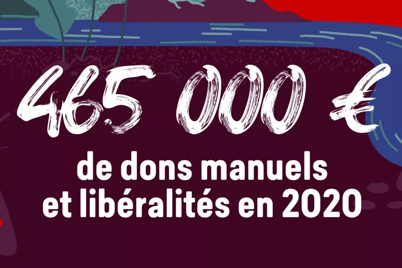 465 000 € de dons manuels et libéralités