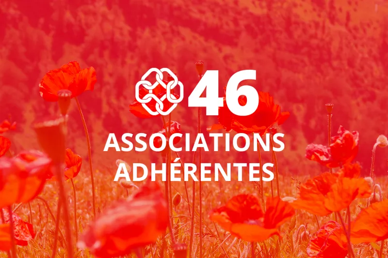 46 associations adherentes
