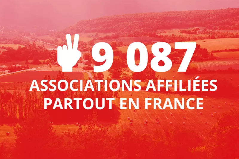 9087 associations affiliées