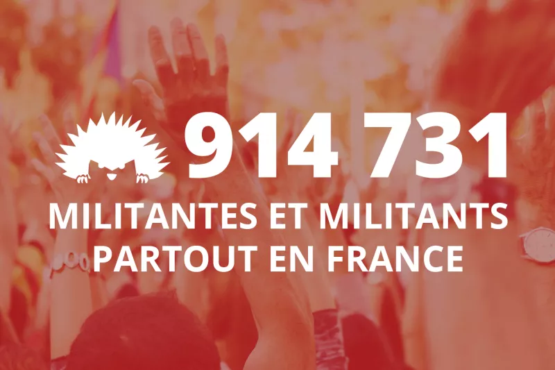 914 731 militantes et militants