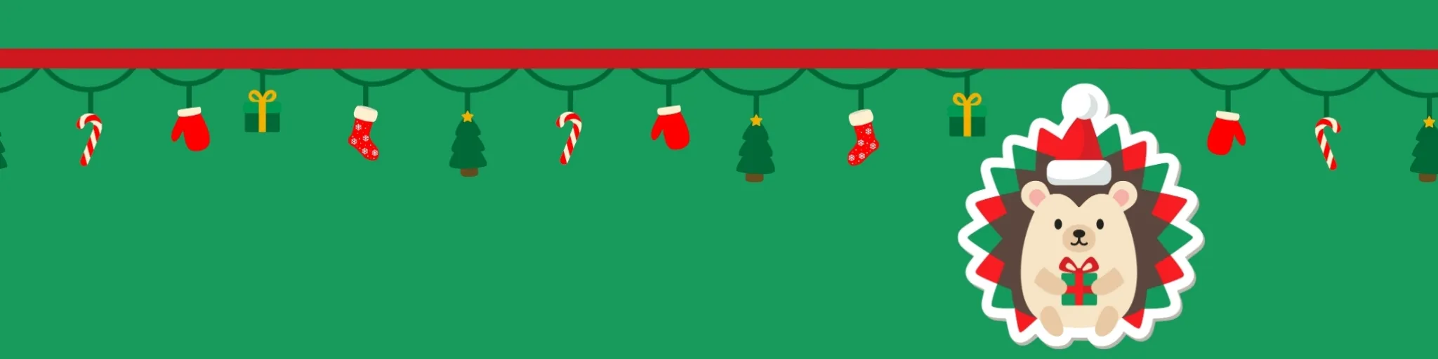 Illustartion hérisson noël