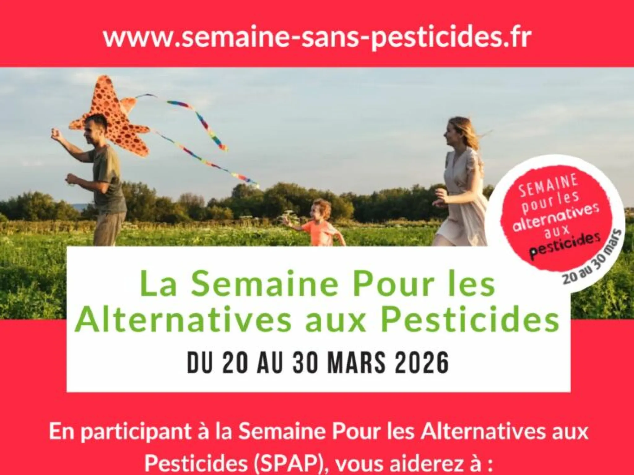 Visuel de la Semaine pour les alternatives aux pesticides